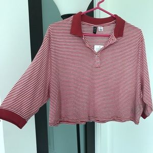 NWT BDG Striped Crop